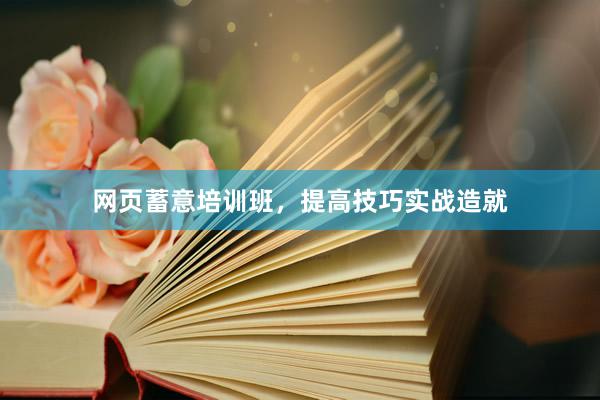 网页蓄意培训班，提高技巧实战造就